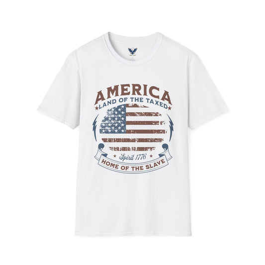 Stars, Stripes, and Fine Print Tee Vintage American